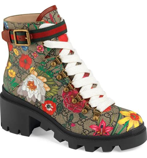 gucci trip gg floral gg|Gucci ankle boots for women.